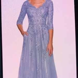 Wedding long Blue dress